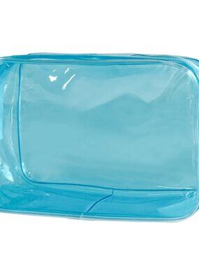 TSA Approved Clear PVC Travel Toiletry Bag Makeup Pouch Minimalist